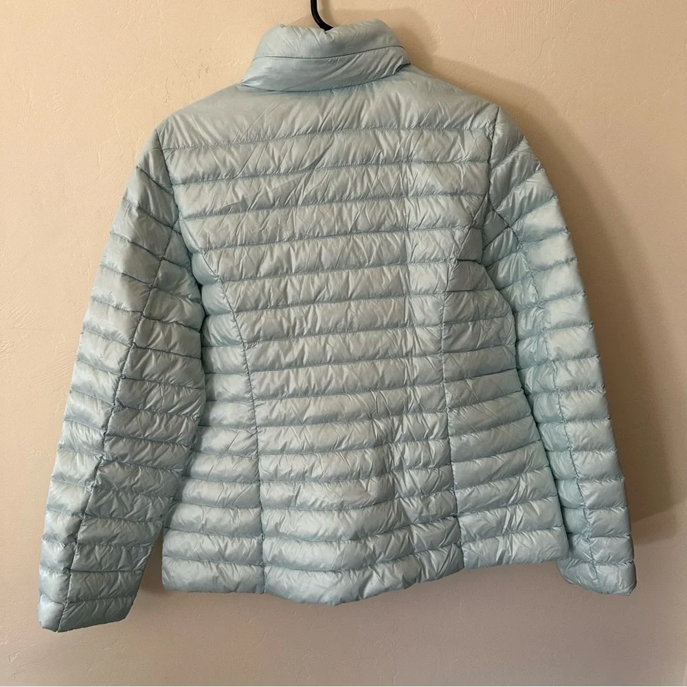 Kate Spade Packable Down Jacket Frosty Sky Blue